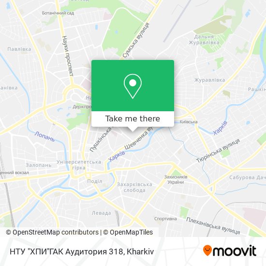 НТУ "ХПИ"ГАК  Аудитория 318 map