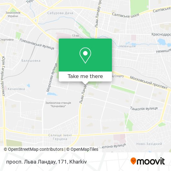 просп. Льва Ландау, 171 map