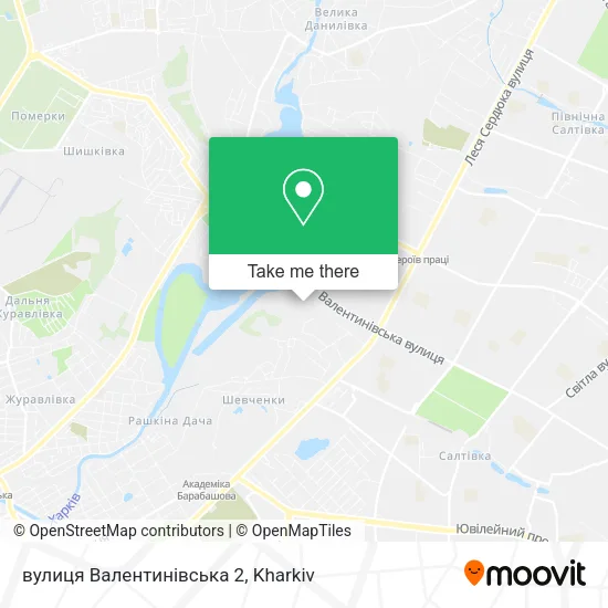 Карта вулиця Валентинівська 2