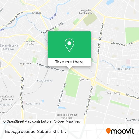 Борода сервис, Subaru map