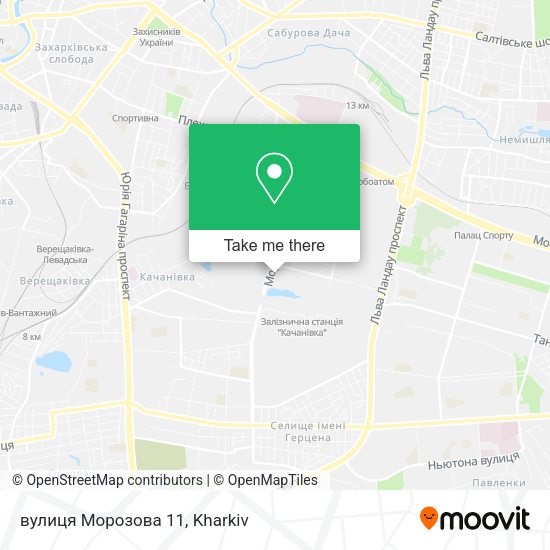 Карта вулиця Морозова 11