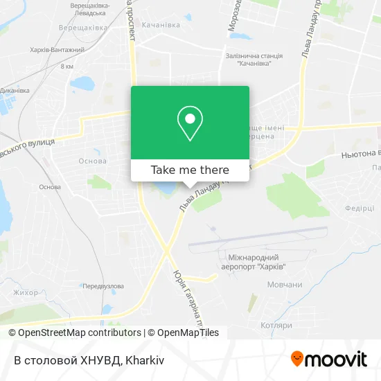 Карта В столовой ХНУВД
