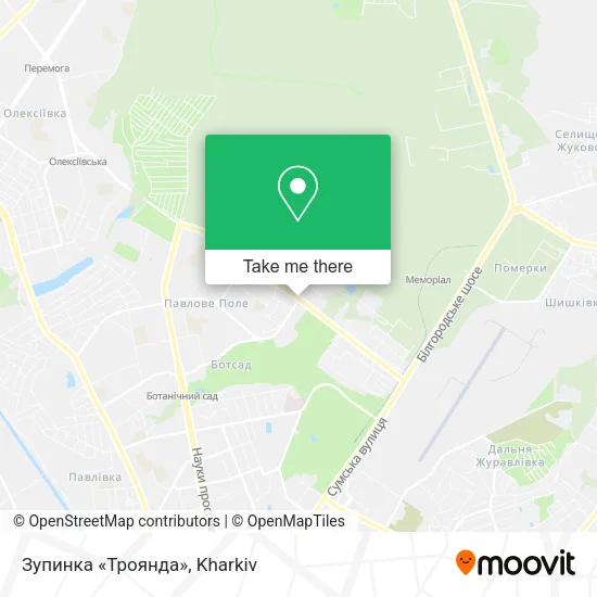 Карта Зупинка «Троянда»