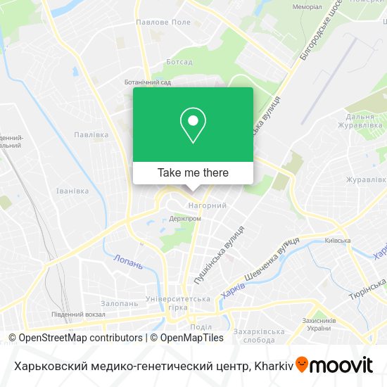 Карта Харьковский медико-генетический центр