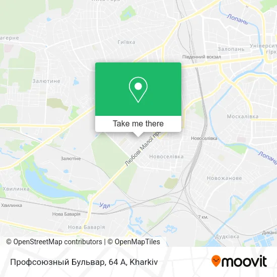 Карта Профсоюзный Бульвар, 64 А