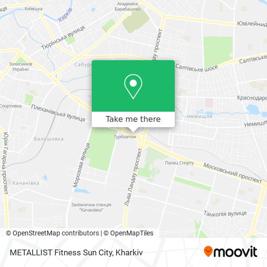 METALLIST Fitness Sun City map