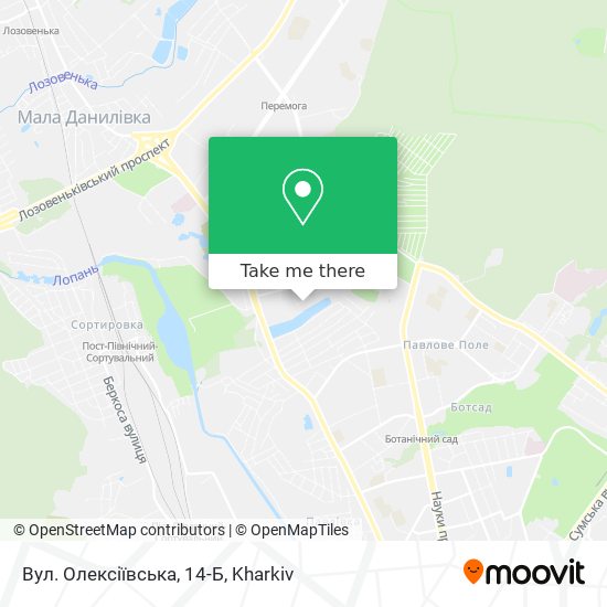 Вул. Олексіївська, 14-Б map