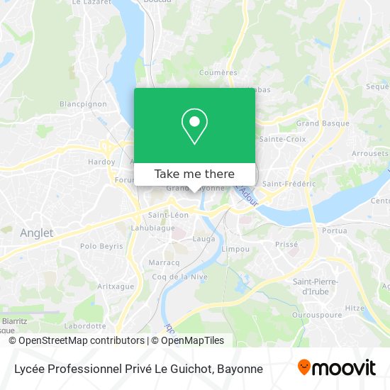 Mapa Lycée Professionnel Privé Le Guichot