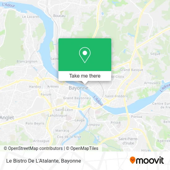 Le Bistro De L'Atalante map