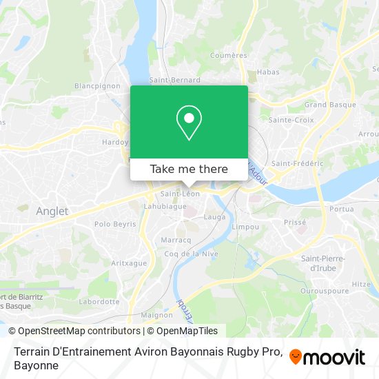 Mapa Terrain D'Entrainement Aviron Bayonnais Rugby Pro