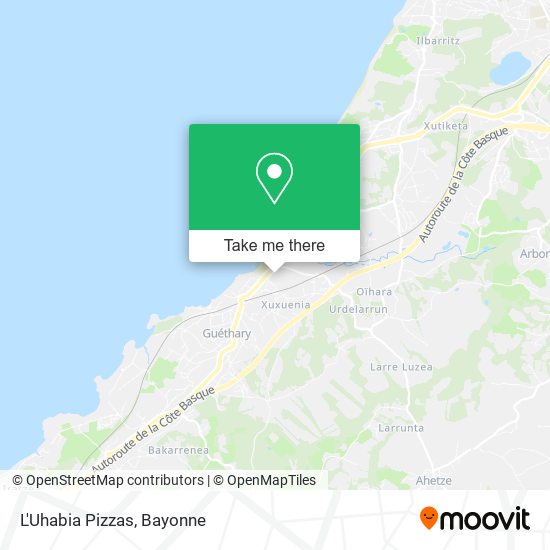 L'Uhabia Pizzas map