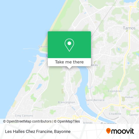 Les Halles Chez Francine map