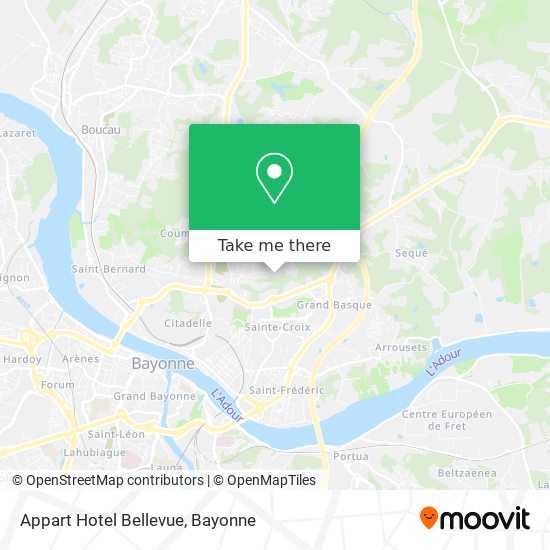 Appart Hotel Bellevue map