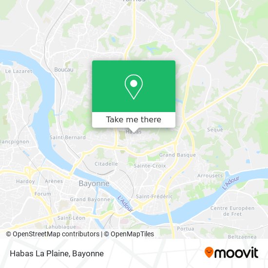 Habas La Plaine map