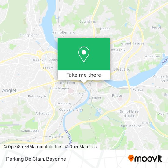 Parking De Glain map