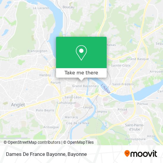 Mapa Dames De France Bayonne