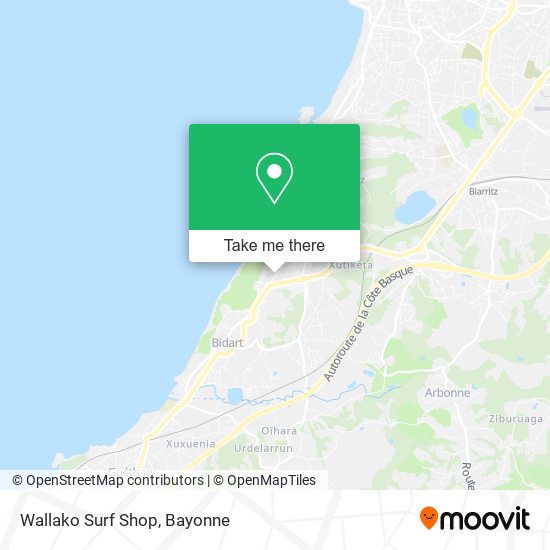 Wallako Surf Shop map