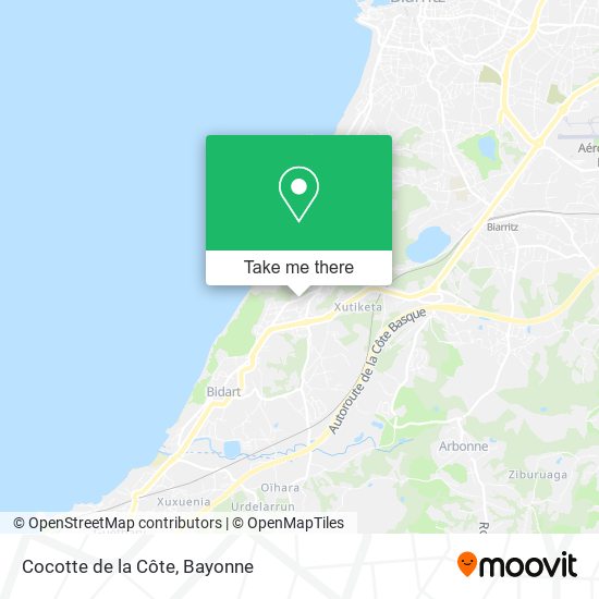Cocotte de la Côte map