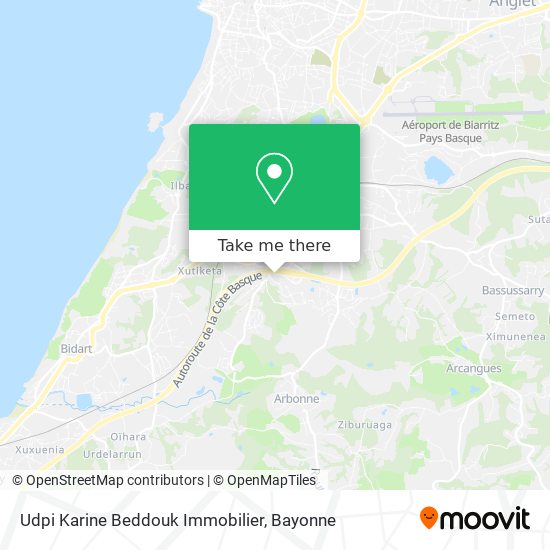 Udpi Karine Beddouk Immobilier map