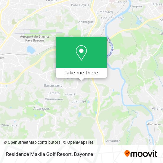 Residence Makila Golf Resort map