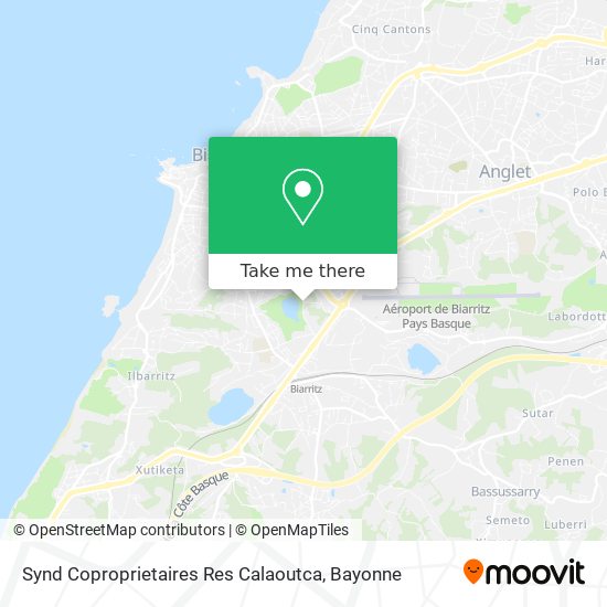 Synd Coproprietaires Res Calaoutca map