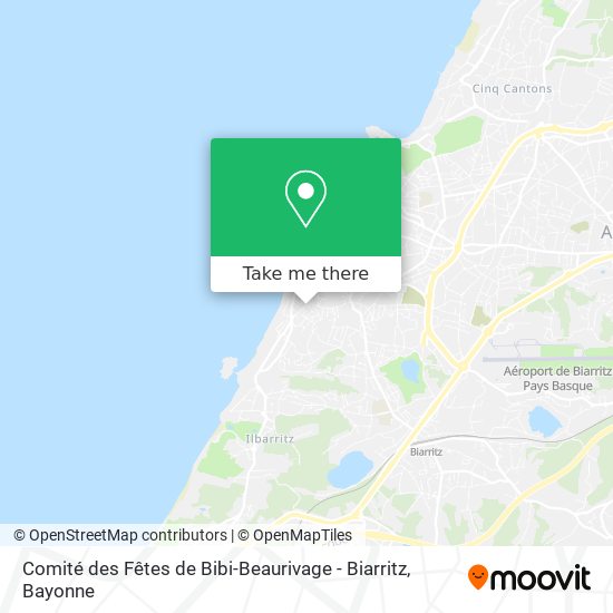 Comité des Fêtes de Bibi-Beaurivage - Biarritz map