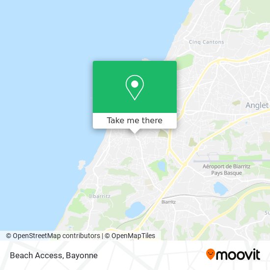 Beach Access map