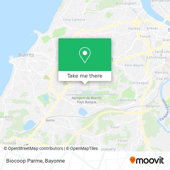 Biocoop Parme map