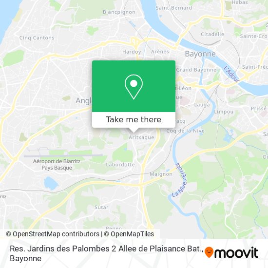 Res. Jardins des Palombes 2 Allee de Plaisance Bat. map