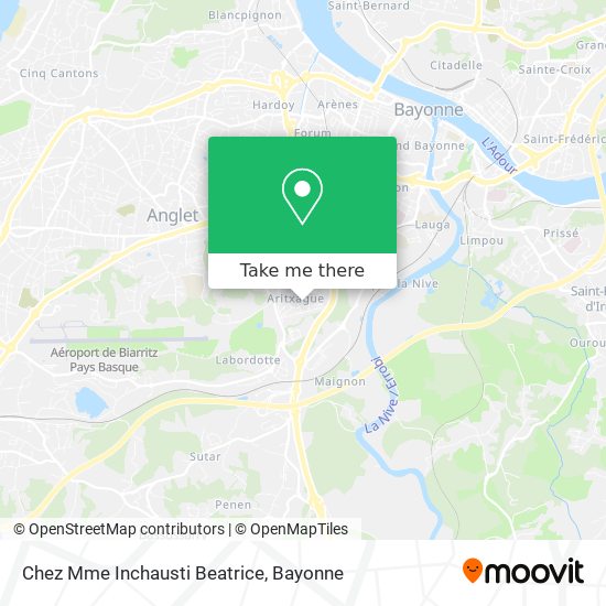 Mapa Chez Mme Inchausti Beatrice