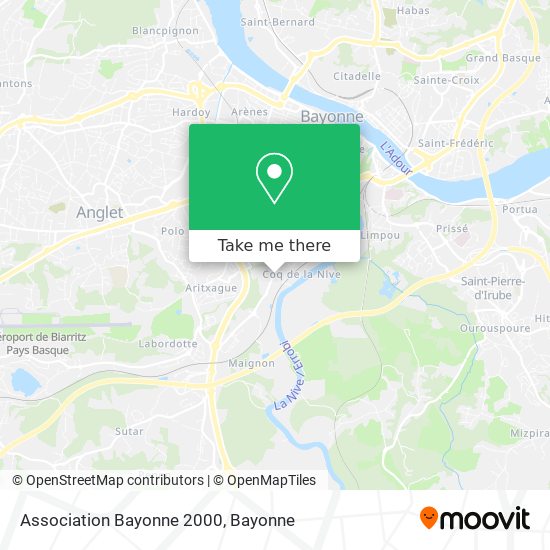 Association Bayonne 2000 map