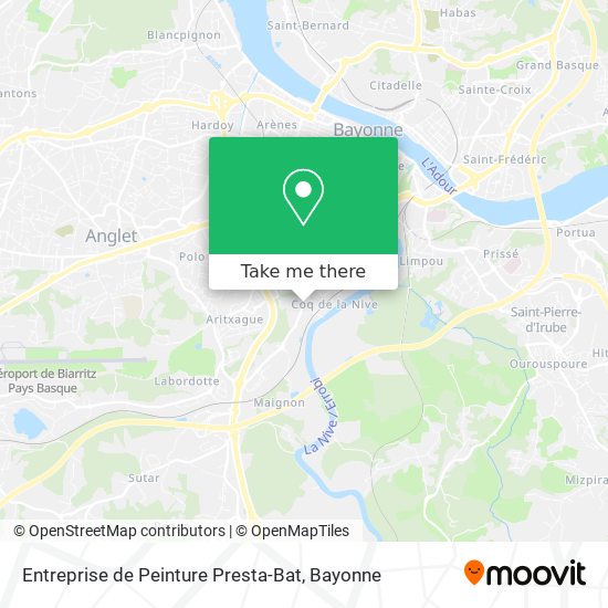 Entreprise de Peinture Presta-Bat map