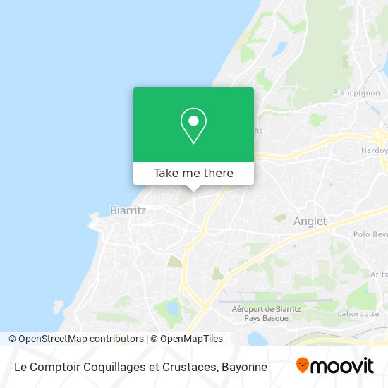 Le Comptoir Coquillages et Crustaces map