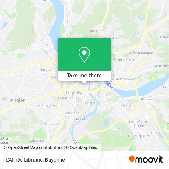 L'Alinéa Librairie map