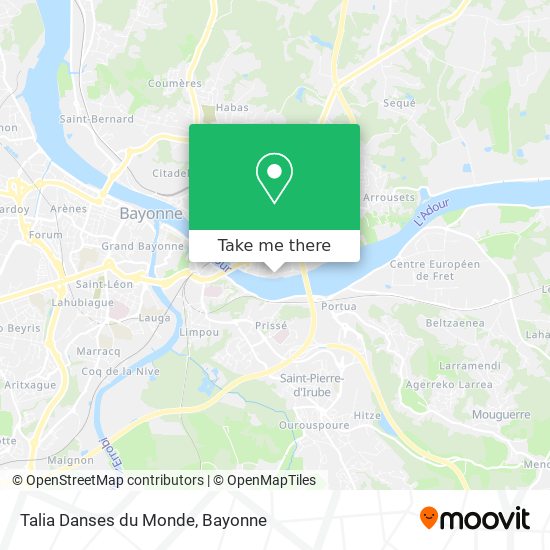 Talia Danses du Monde map