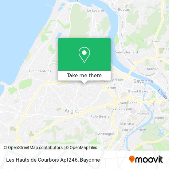 Les Hauts de Courbois Apt246 map