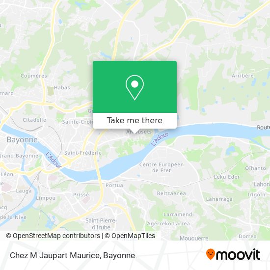 Chez M Jaupart Maurice map