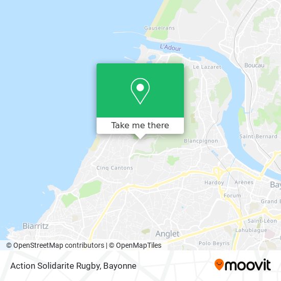 Action Solidarite Rugby map