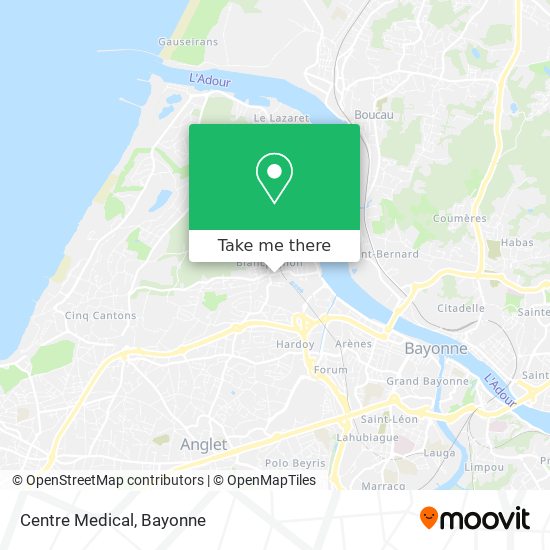 Centre Medical map