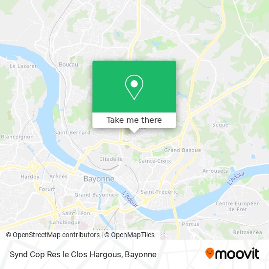 Synd Cop Res le Clos Hargous map