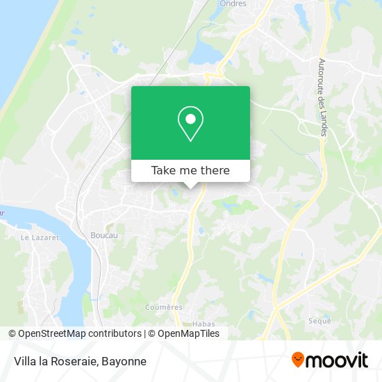 Villa la Roseraie map