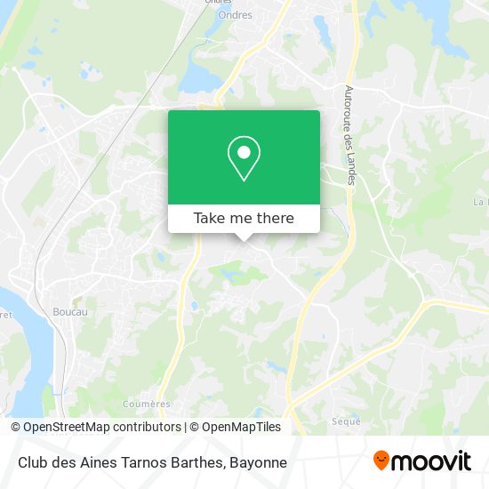 Mapa Club des Aines Tarnos Barthes