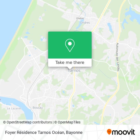 Foyer Résidence Tarnos Océan map