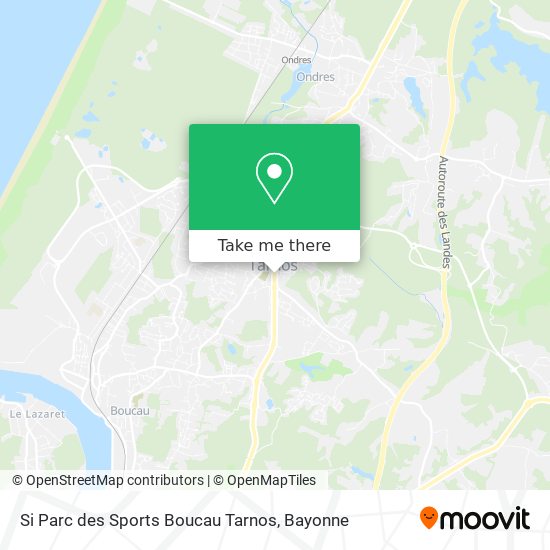 Si Parc des Sports Boucau Tarnos map