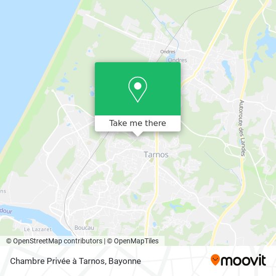 Mapa Chambre Privée à Tarnos