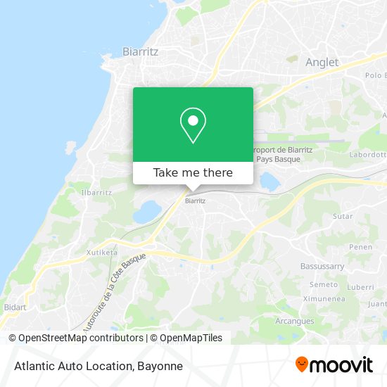 Atlantic Auto Location map