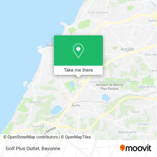 Golf Plus Outlet map