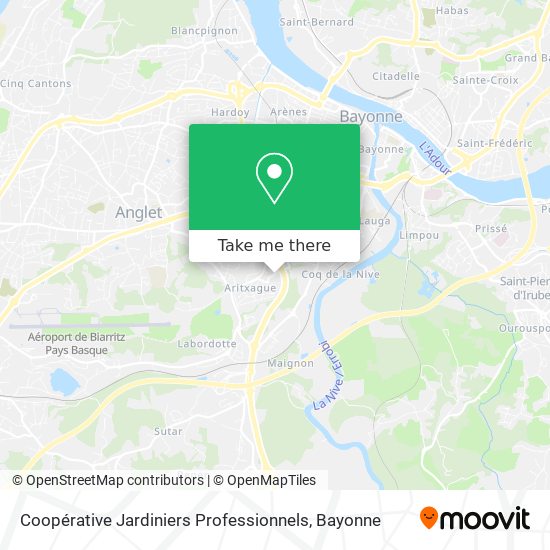 Coopérative Jardiniers Professionnels map
