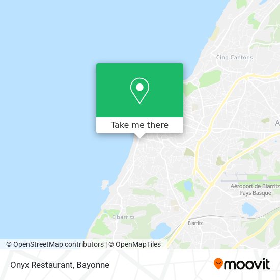 Onyx Restaurant map