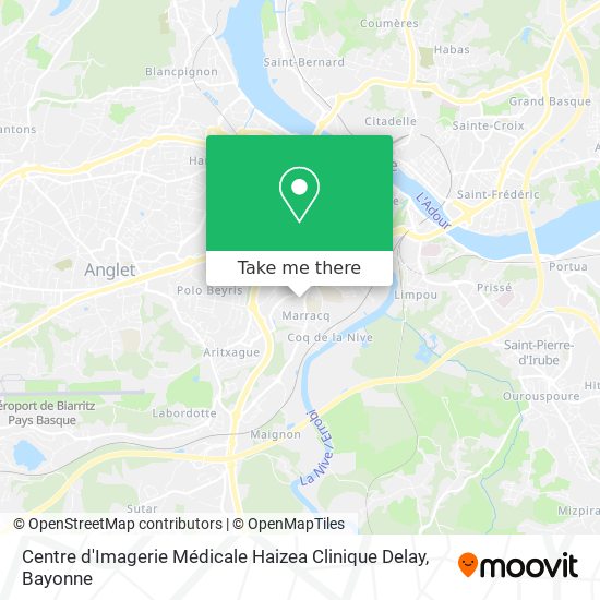 Mapa Centre d'Imagerie Médicale Haizea Clinique Delay